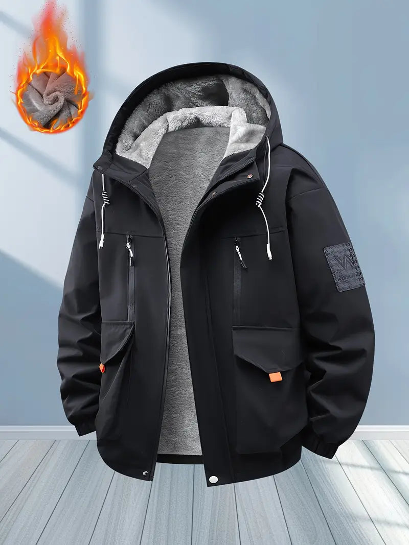 Limited Edition Thick Fleece-Lined Winter Hooded Jacket