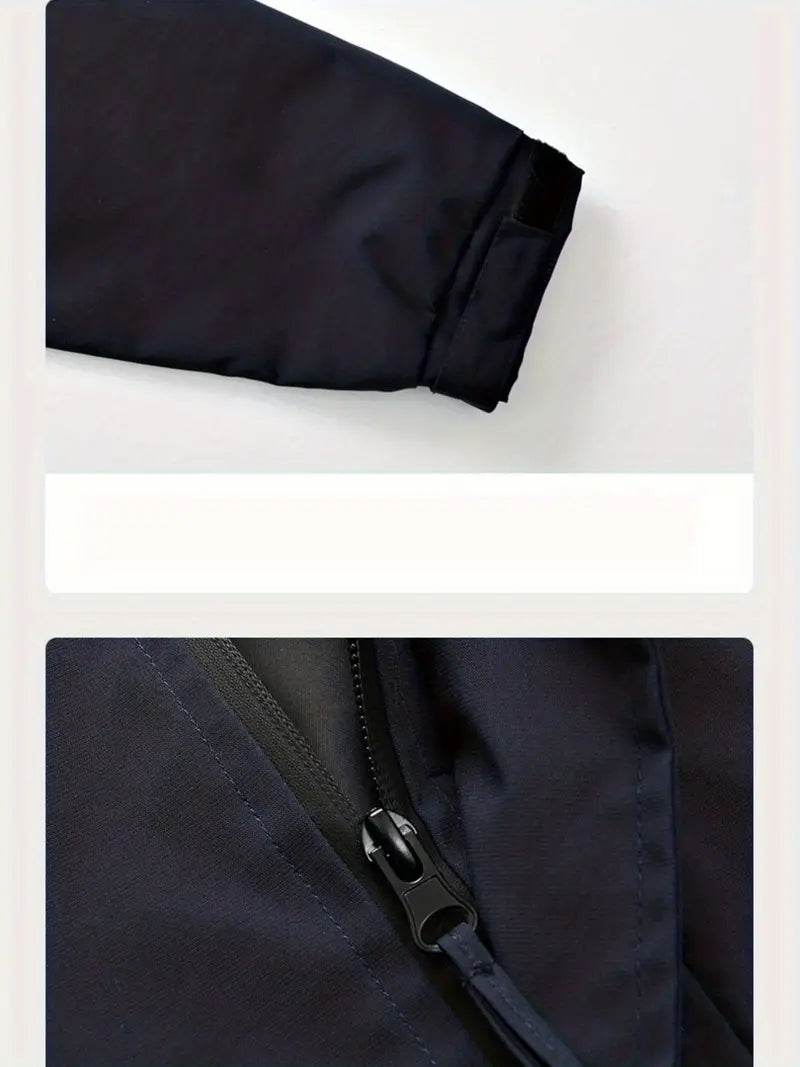 Italia Corduroy Panel Puffer Jacket – Thick Winter Coat with Detachable Hood